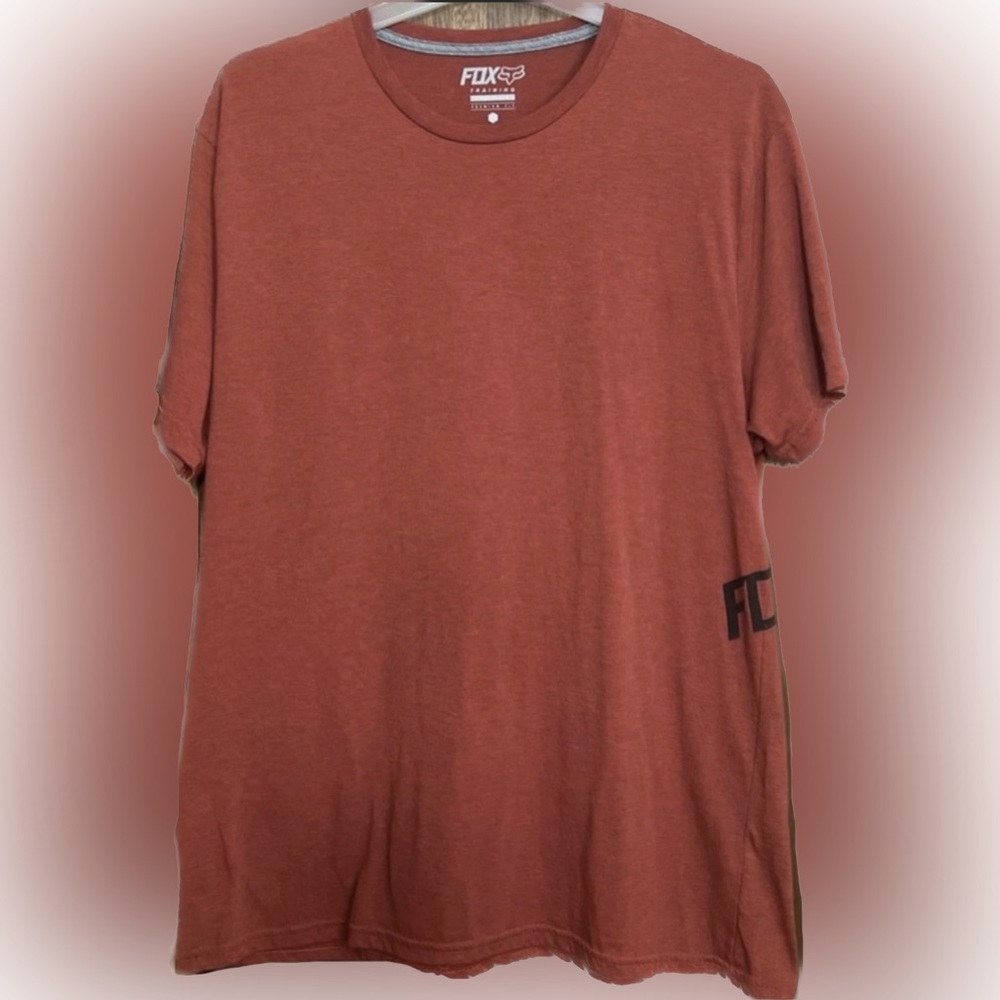 🔴Red Men's Tee Fox Training Short Sleeve Crew Neck Shirt Top Summer Casual XXL